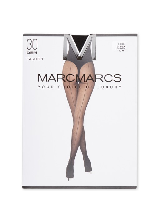 MarcMarcs Panty in 30 denier met siernaad