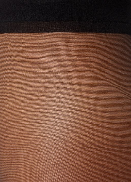 MarcMarcs Panty in 30 denier met siernaad - detail 2 zwart