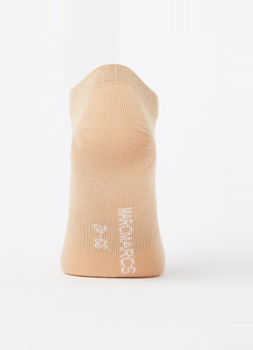 MarcMarcs Sneakersokken in 2-pack - voorkant 3 camel