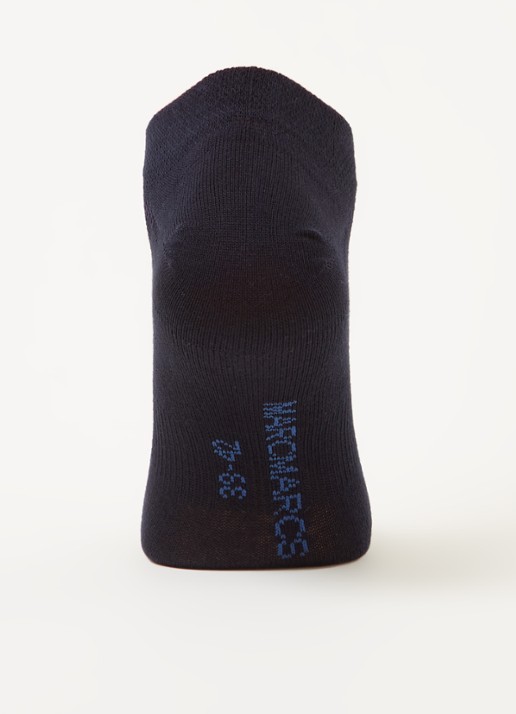MarcMarcs Sneakersokken in 2-pack - voorkant 3 donkerblauw