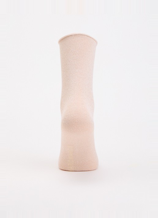 MarcMarcs Sokken met glitter in 2-pack - voorkant 3 creme