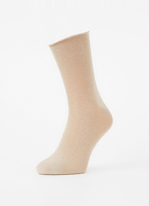 MarcMarcs Sokken met lurex in 2-pack - detail 3 goud