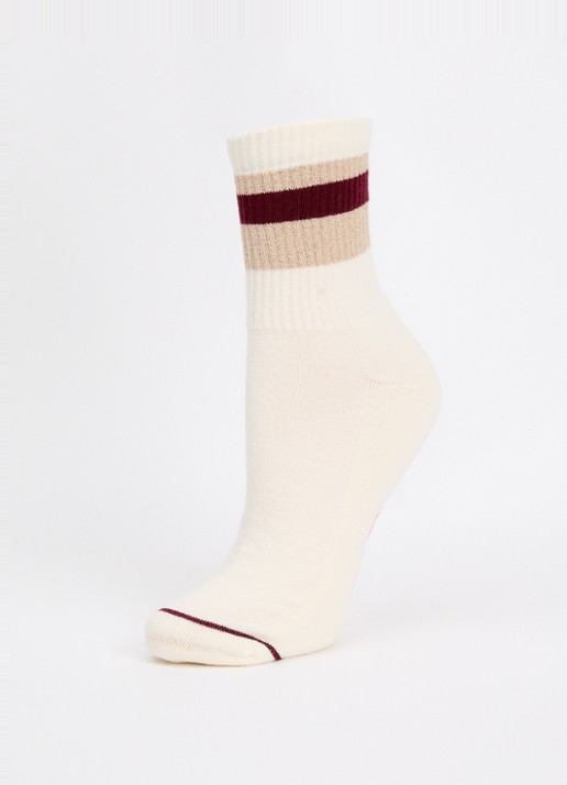 MarcMarcs Tibby sokken met lurex in 2-pack - detail 3 creme