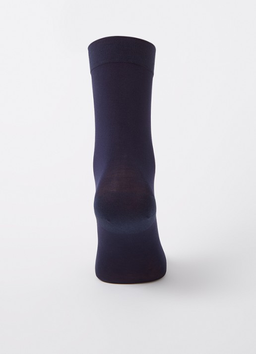 MarcMarcs Ultra Fine sokken - voorkant 3 donkerblauw