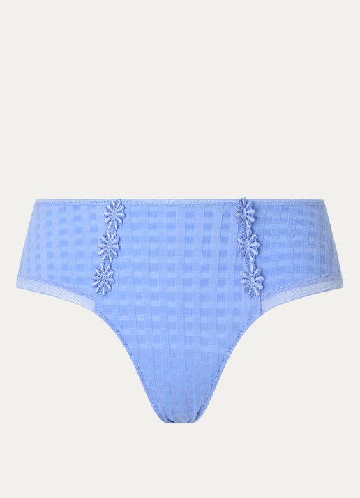 Marie Jo  Avero hipster met ruitdessin en glansdraad - voorkant 2 blauw
