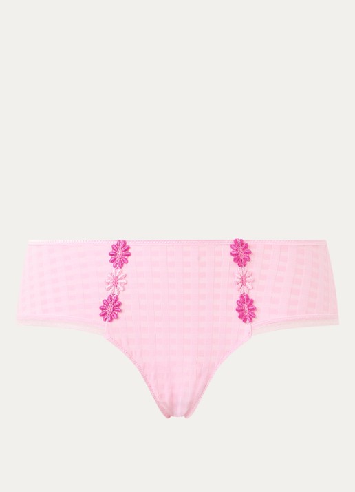 Marie Jo  Avero hipster met ruitdessin en glansdraad - voorkant roze