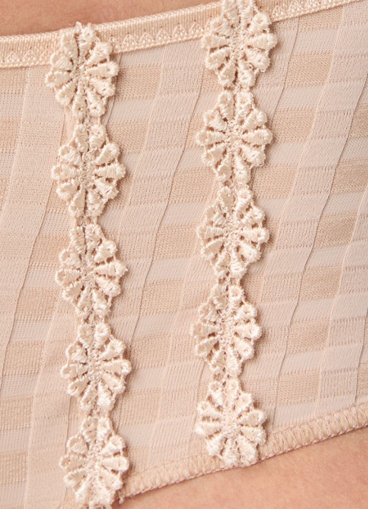 Marie Jo Avero shorty met ruitdessin - detail 5 beige