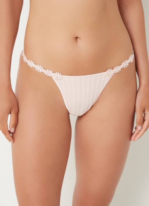 Marie Jo Avero string met ruitdessin - detail 5 lichtroze