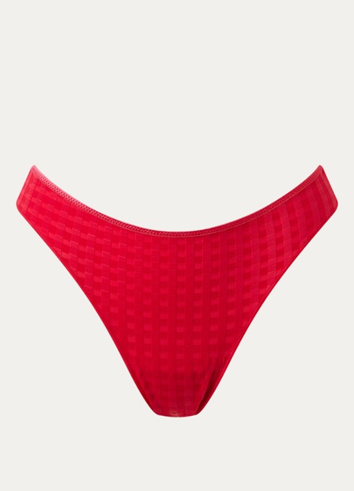 Marie Jo Avero string met ruitdessin - voorkant 6 rood