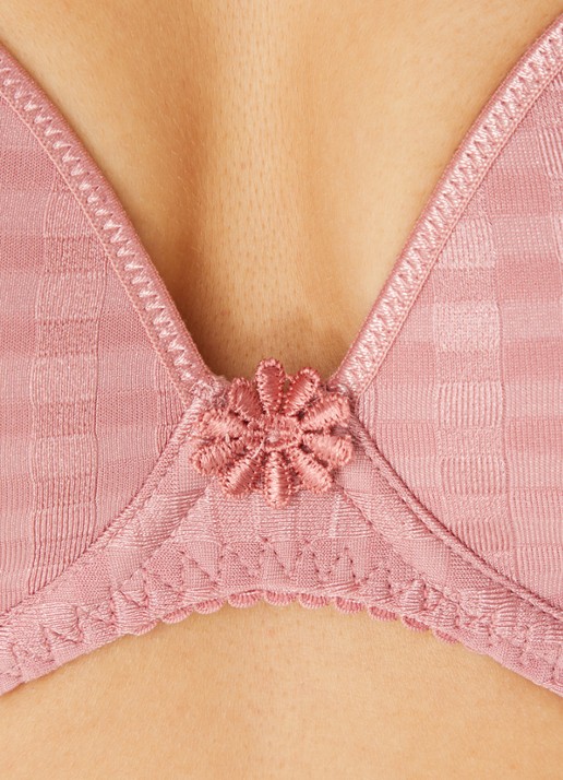 Marie Jo Avero voorgevormde beugel bh met bloemborduring - detail 3 donkerroze