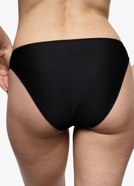 Marie Jo Cassie bikinislip met structuur - achterkant 5 zwart