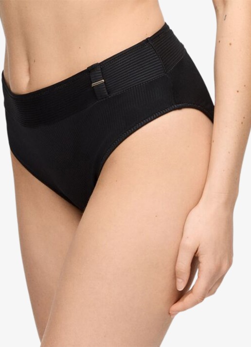 Marie Jo Cassie high waisted bikinislip met structuur - detail 6 zwart