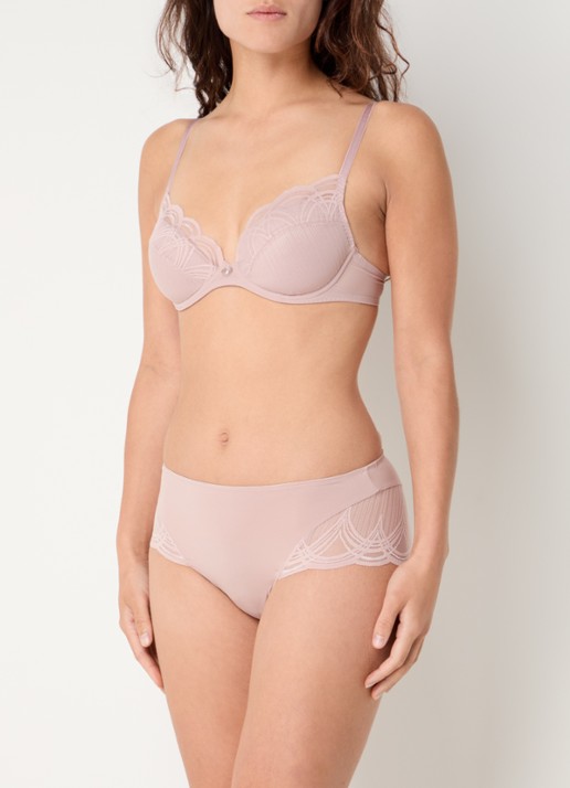 Marie Jo Cathia slip met kant - voorkant 5 oudroze