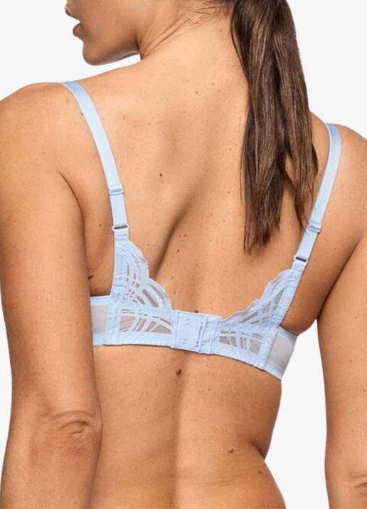 Marie Jo Cathia voorgevormde beugel bh met overlay van mesh - achterkant 5 lichtblauw