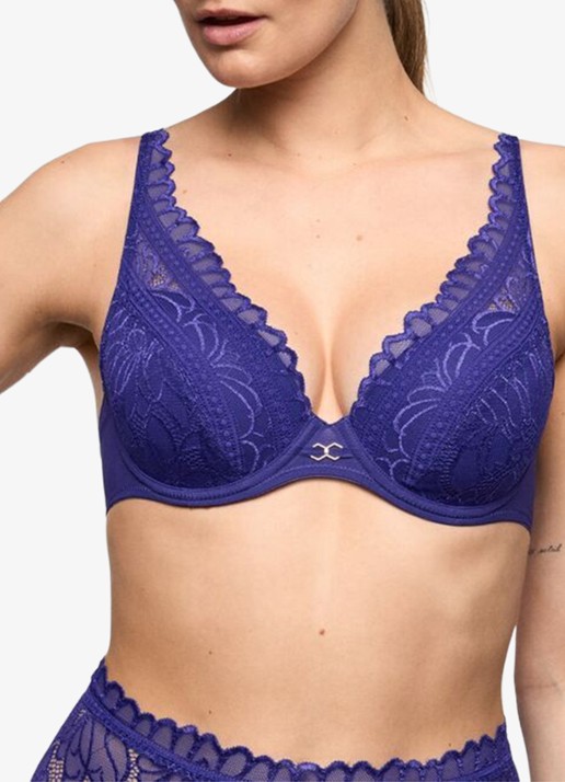 Marie Jo Cerina voorgevormde plunge bh met overlay van kant