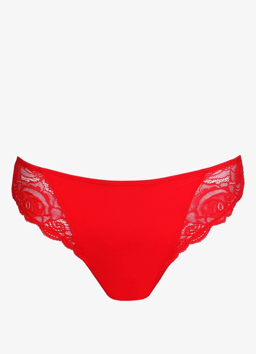Marie Jo Cyrile slip met kant - voorkant 4 rood