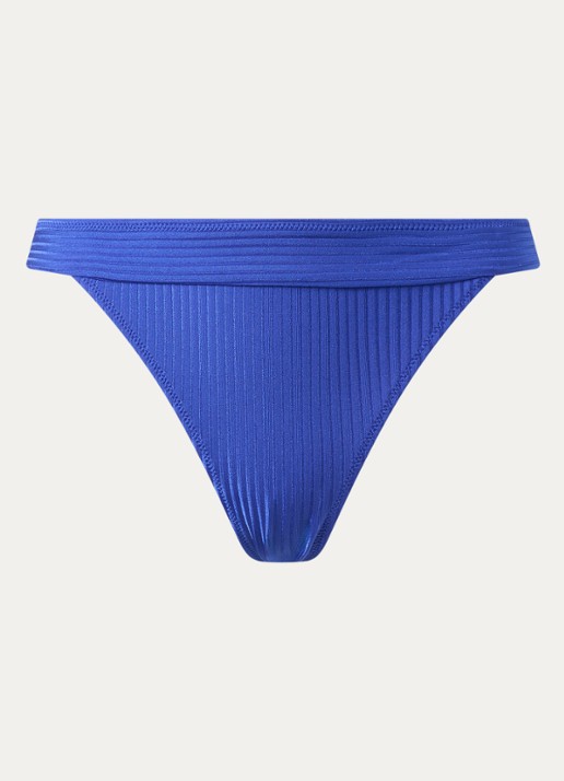 Marie Jo Emly bikinislip met ribstructuur - voorkant 2 kobaltblauw