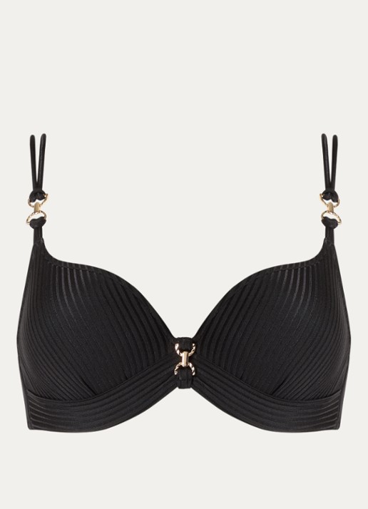 Marie Jo Emly voorgevormde bikinitop met beugel - voorkant 4 zwart