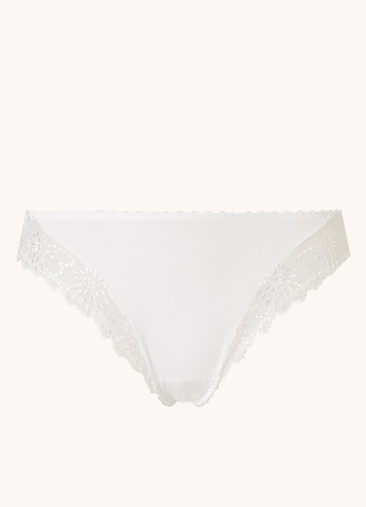 Marie Jo Jane slip met borduring - voorkant 3 wit