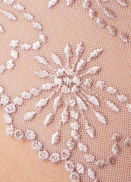 Marie Jo Jane slip met mesh en borduring - detail 5 oudroze
