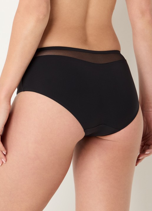 Marie Jo Louie naadloze hipster met mesh - achterkant 4 zwart