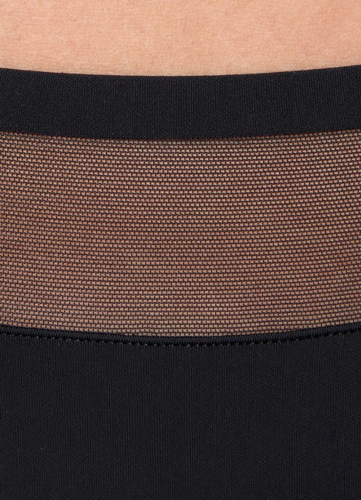 Marie Jo Louie naadloze tanga met mesh - detail 7 zwart
