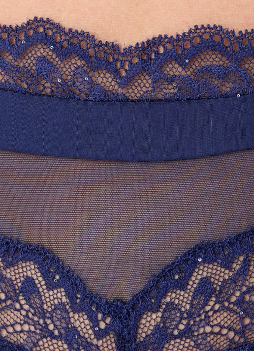 Marie Jo Musea shorty met pailletten - detail 5 royalblauw