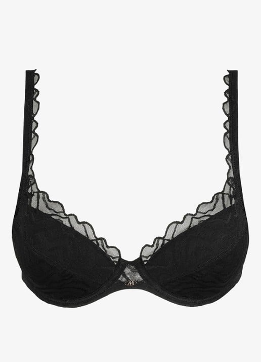 Marie Jo Nillo push-up bh met uitneembare vulling - voorkant 4 zwart