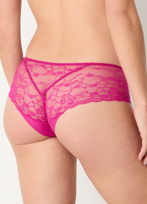 Marie Jo Noemy shorty met kant - achterkant 5 fuchsia