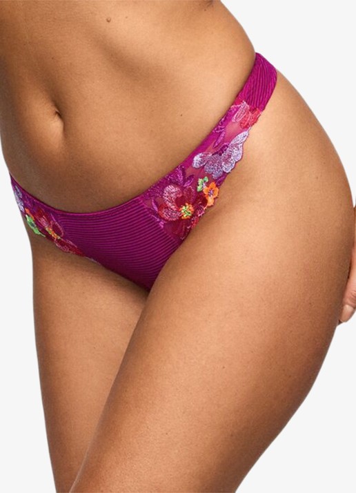 Marie Jo Odilly string van mesh en kant - detail 4 paars
