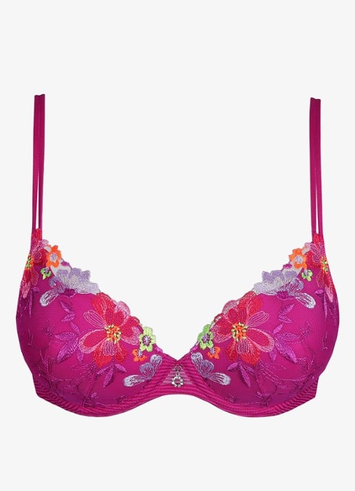 Marie Jo Odilly voorgevormde beugel bh met mesh - voorkant 4 roze