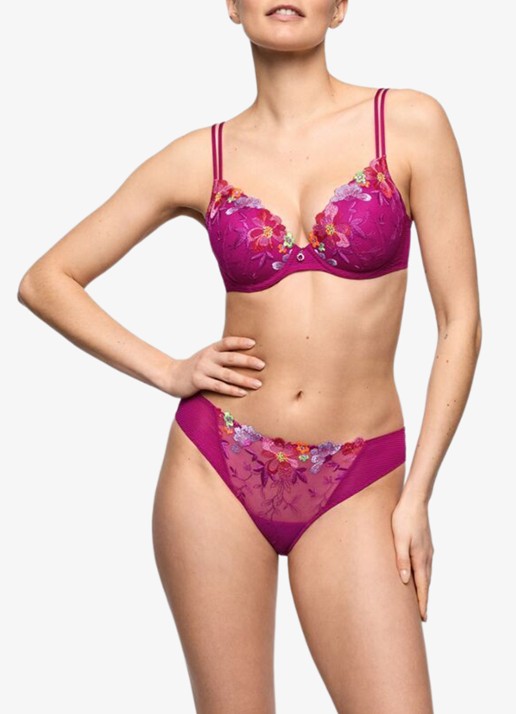 Marie Jo Odilly voorgevormde beugel bh met mesh - voorkant 5 roze