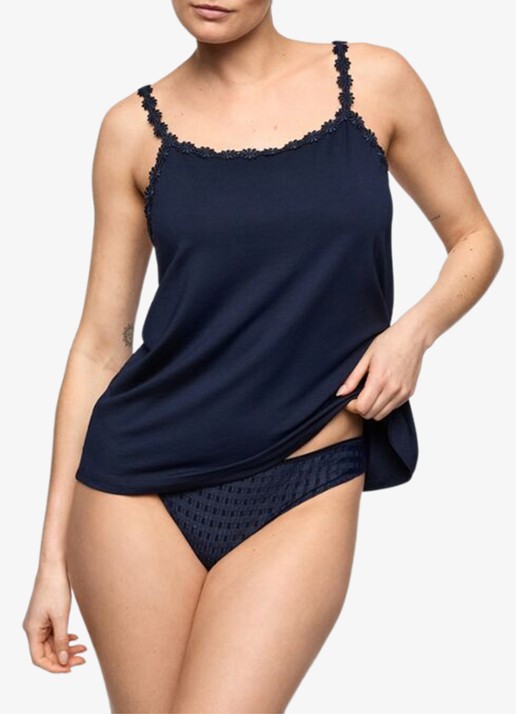 Marie Jo Pyjamatop met bloemborduring
