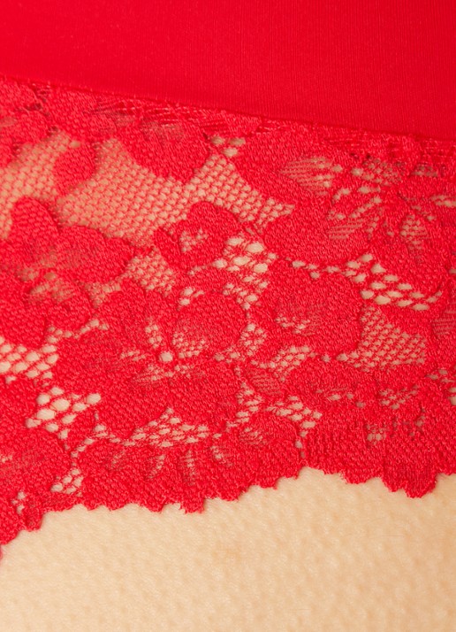 Marie Jo Soft Studio shorty met kant - detail 5 rood