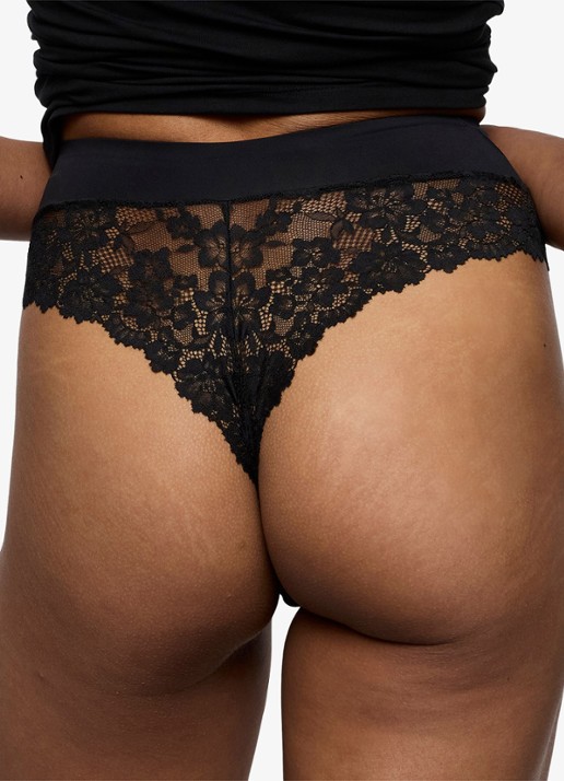 Marie Jo Soft Studio shorty met kant - achterkant zwart