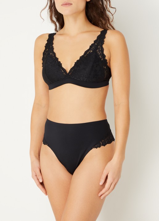 Marie Jo Soft Studio shorty met kant - voorkant 2 zwart