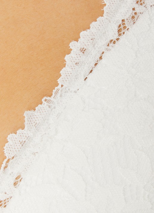 Marie Jo Soft Studio voorgevormde bralette met overlay van kant - detail 4 wit