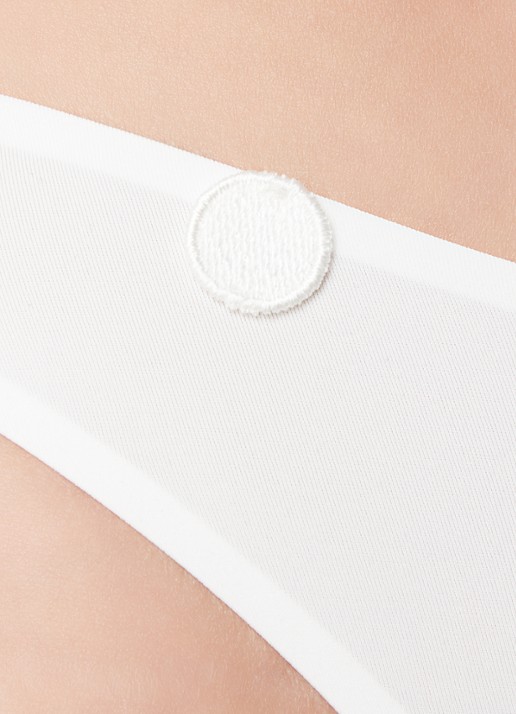 Marie Jo Tom string met borduring - detail 8 wit