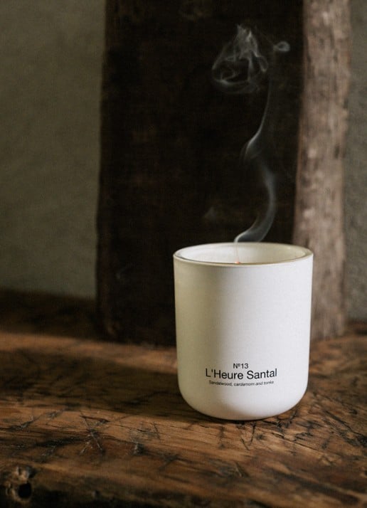 Marie-Stella-Maris L'Heure Santal geurkaars 300 gram - voorkant 6 undefined
