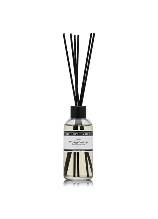 Marie-Stella-Maris No.07 Voyage Vétiver - geurstokjes 100 ml - voorkant wit