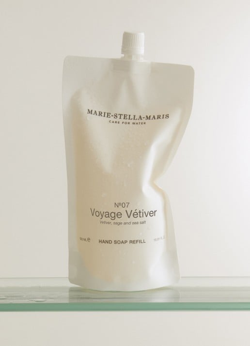 Marie-Stella-Maris No.07 Voyage Vétiver handzeep navulling 500 ml - voorkant 3 wit