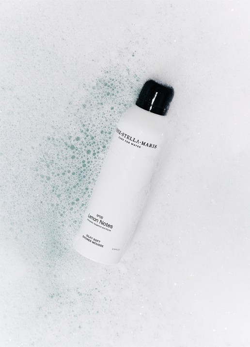Marie-Stella-Maris No. 09 Lemon Notes Silky Soft Shower Mousse - schuimende douchegel - voorkant 3 wit
