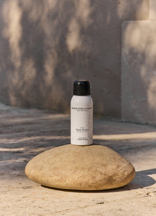 Marie-Stella-Maris No.10 Rock Roses Silky Soft Shower Mousse - schuimende douchegel - voorkant 4 transparant