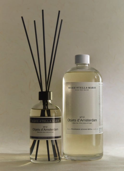 Marie-Stella-Maris  No. 12 Objets d'Amsterdam Fragrance Sticks - geurstokjes navulling 750 ml - voorkant 2 transparant