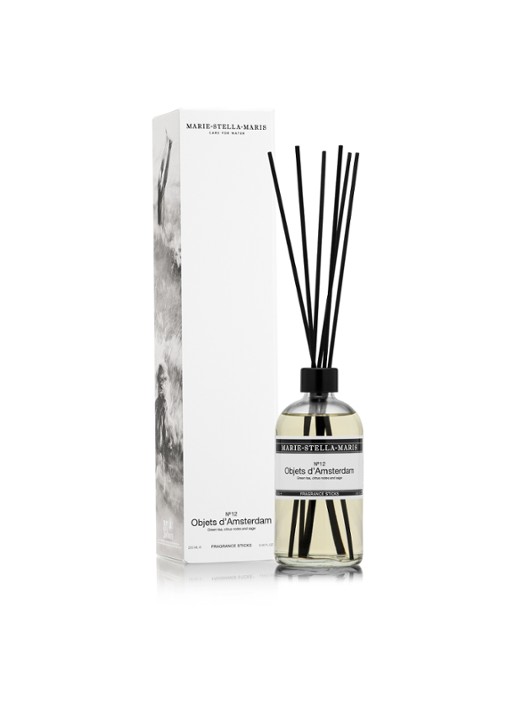 Marie-Stella-Maris No.12 Objets d'Amsterdam geurstokjes 250 ml - detail transparant