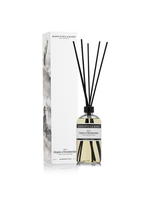 Marie-Stella-Maris No.12 Objets d'Amsterdam geurstokjes 500 ml - detail transparant