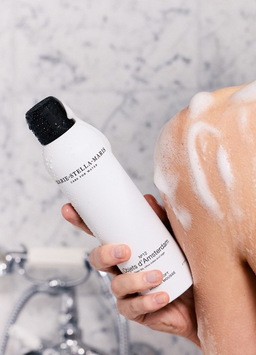 Marie-Stella-Maris No.12 Objets d’Amsterdam Shower Mousse - douchegel 200 ml - voorkant 5 wit