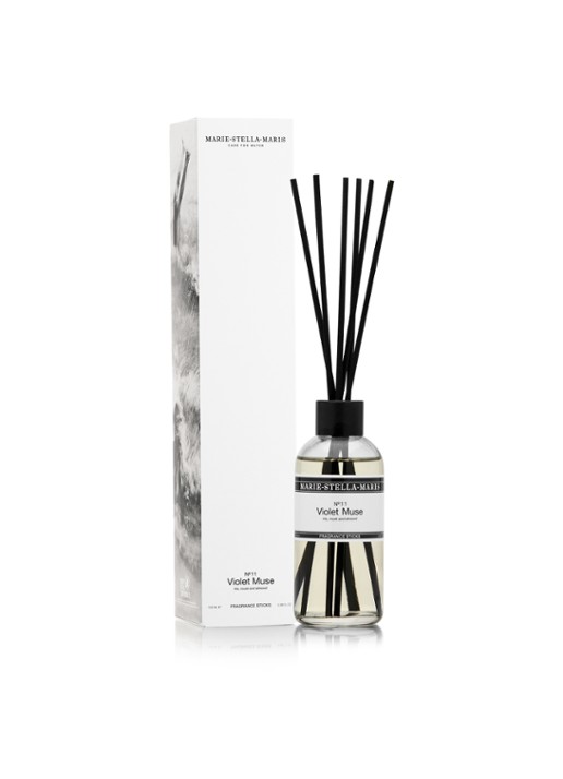 Marie-Stella-Maris Violet Muse geurstokjes 100 ml - detail transparant
