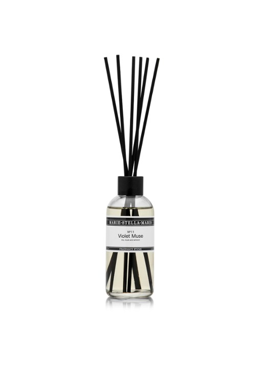 Marie-Stella-Maris Violet Muse geurstokjes 100 ml - voorkant 2 transparant