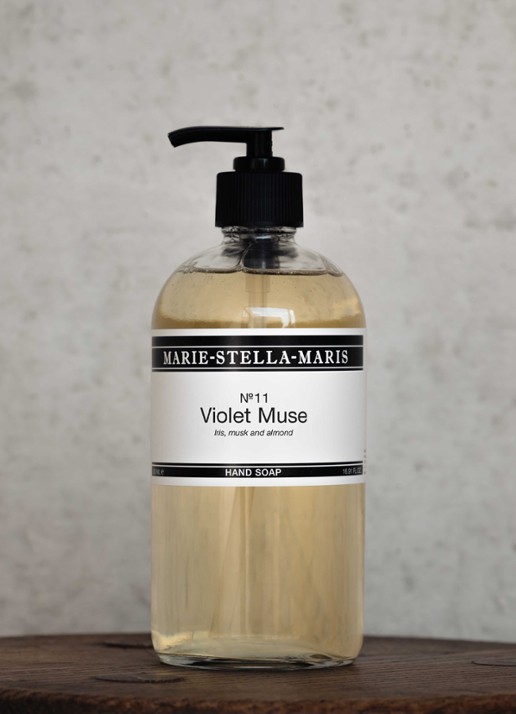 Marie-Stella-Maris Violet Muse - handzeep 500 ml - voorkant 3 transparant